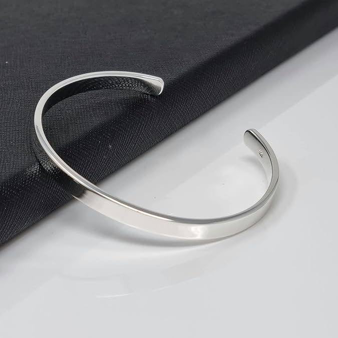 Gael Silver Bangle | Men