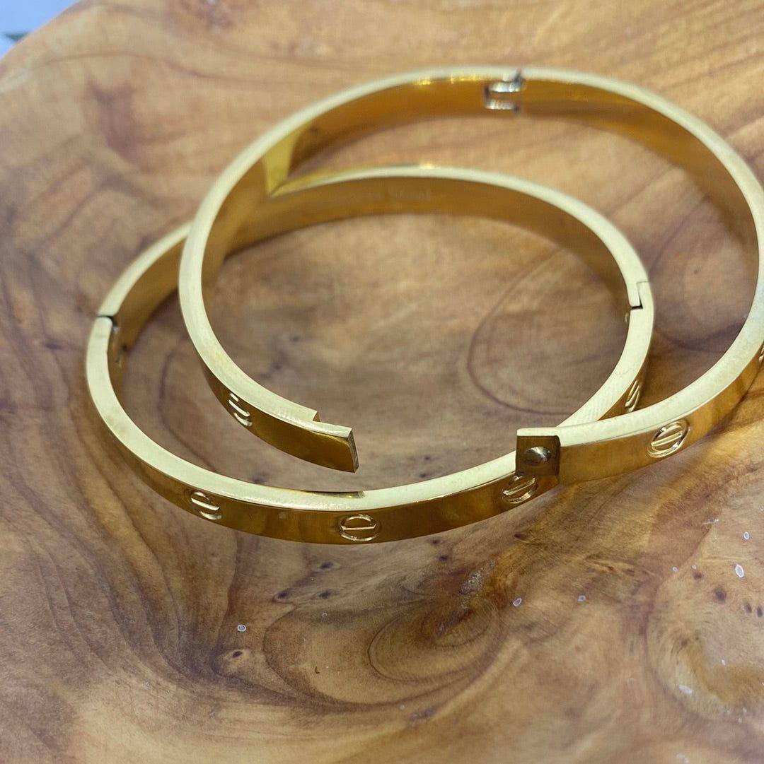 Jade Bangle Gold | Unisex