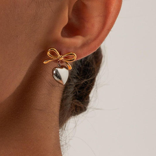 Iris Earrings | Two Tone