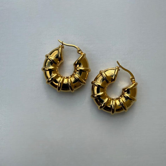 Rena Hoops | Gold